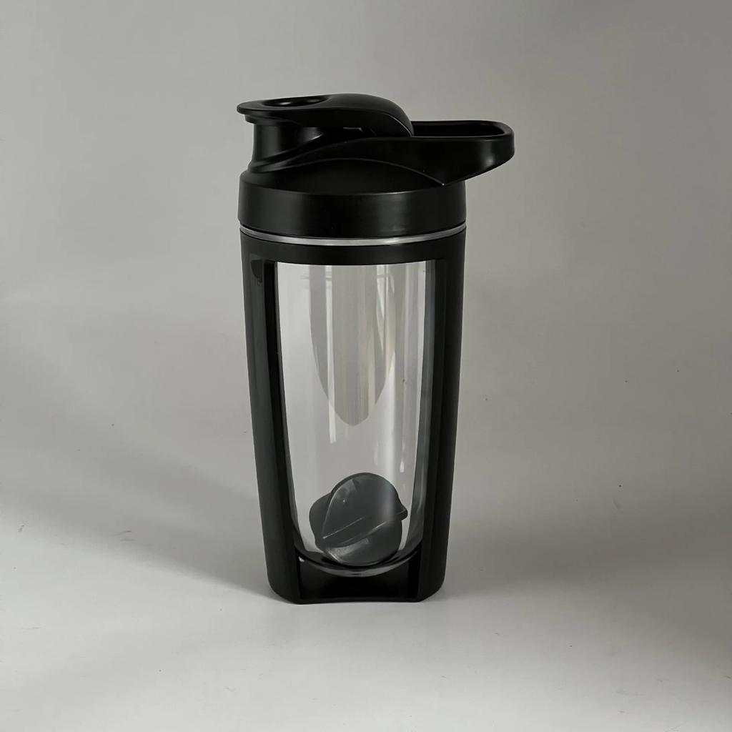 Shakerbecher 500ML Kunststoff Doppelschichtig Graduiert Langlebig Auslaufsicher Proteinshake Mischen für Fitness Sport Flasche Wasser