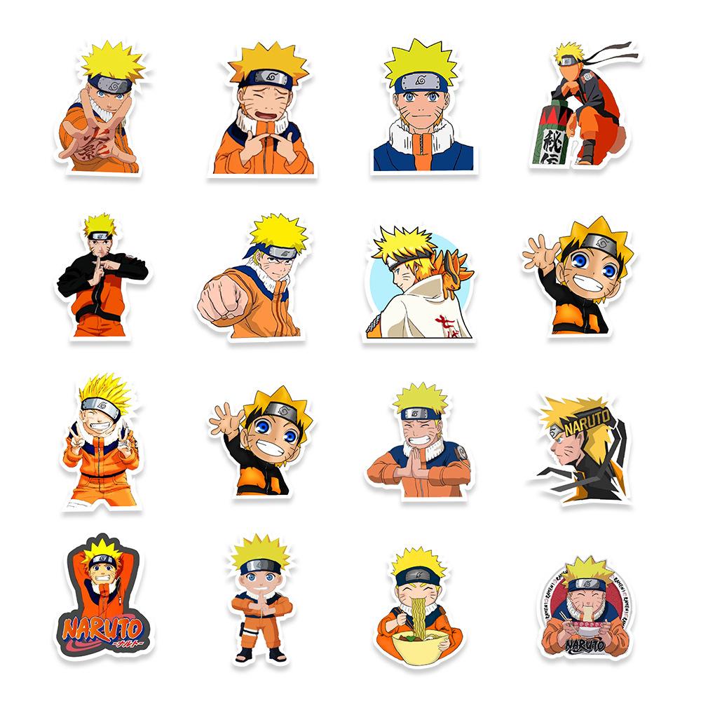 50 Vortex Naruto Graffiti Stickers Balance Car Skateboard Refrigerator Mobile Phone Decoration Stickers Cartoon