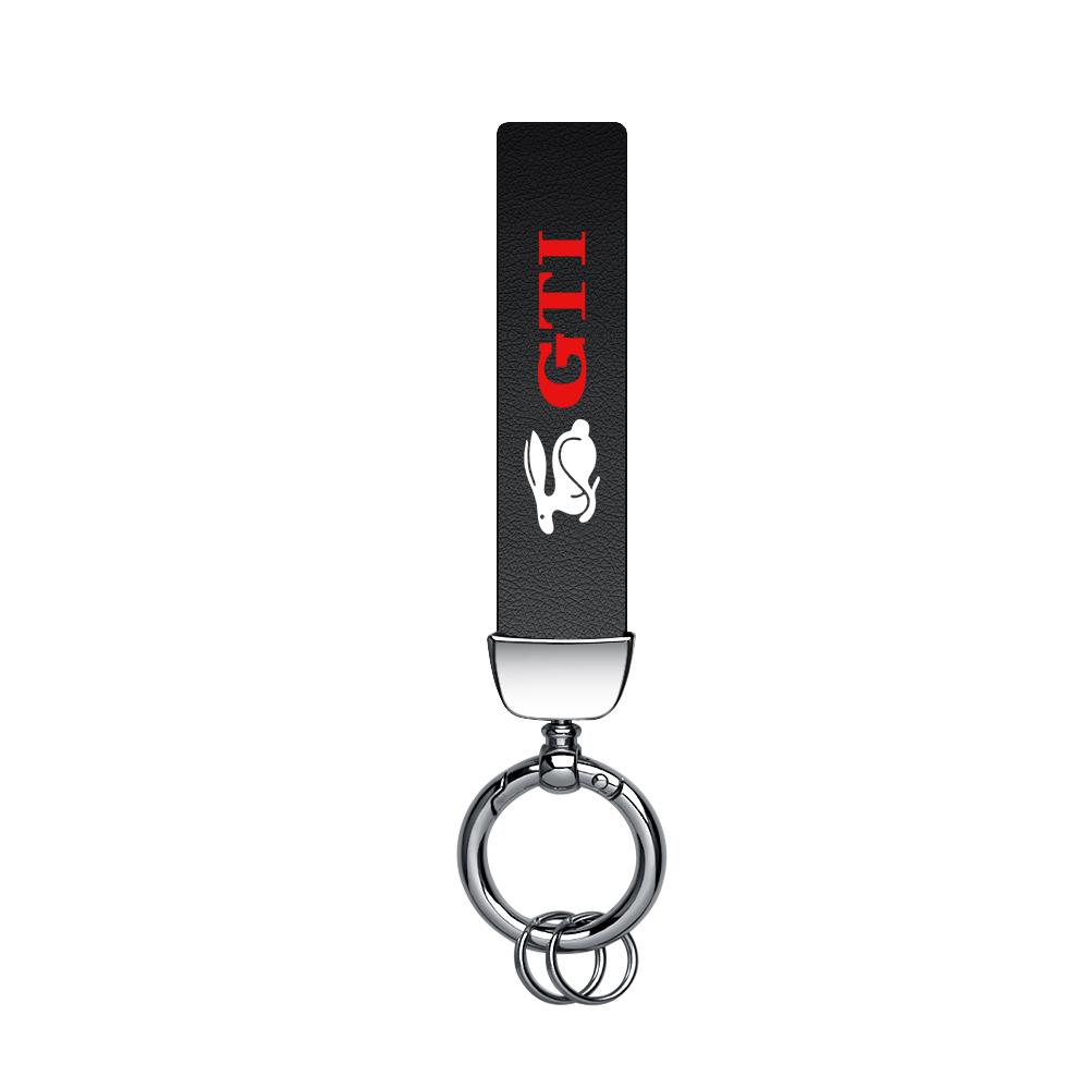 Metal/Leather Car Key Ring Braided Rope Key Case Key Chain For Volkswagen Golf 7 Caddy Passat CC Lavida Sagitar Scirocco Tiguan