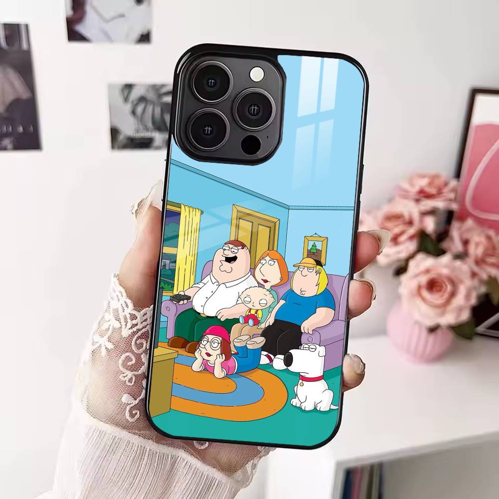 Cartoon F-Family Funny Guy Phone Case For iPhone 17,16,15,14,13,12,Plus,Pro,Max for Magsafe Magnetic Wireless Charging