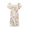 Kaslead New Arrival Women's Clothing Fashion Style Fashion Silm off-the-Shoulder Print Dress 1272220