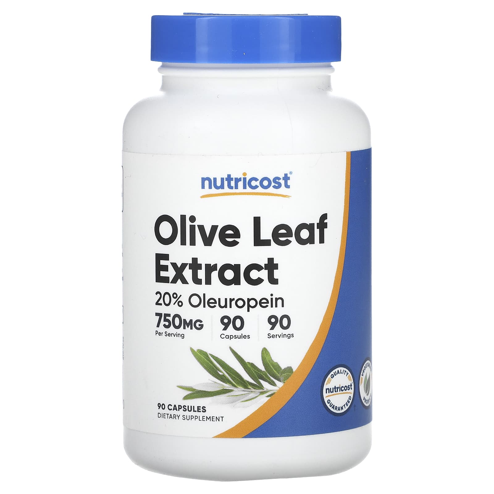 

Olive Leaf Extract, 750Mg, 90 Capsules