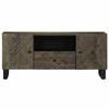VidaXL TV Stand Black 105x33x46 Cm Solid Mango Wood, TV Bench, TV Cabinet, Multimedia Cabinet, TV Sideboard, Hi-fi Cabinet, 4017698