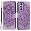 For Samsung Galaxy A55 5G Case PU Leather Mandala Imprinted Design Wallet Phone Cover