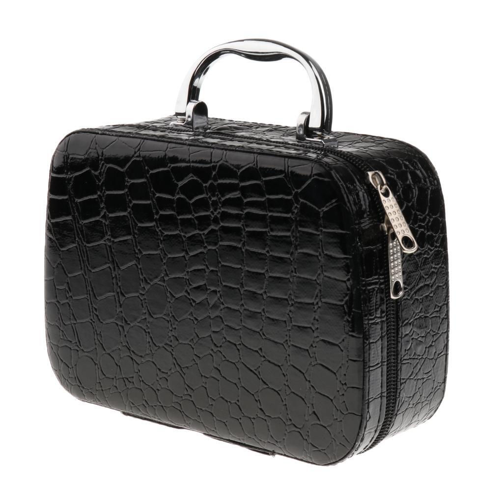 

ПУ дорожная косметичка косметичка органайзер для туалетных принадлежностей чехол для хранения чёрный