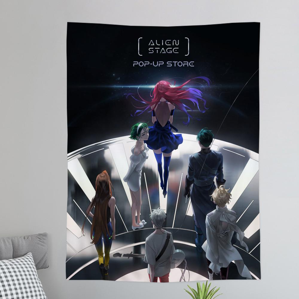 Anime Alien Stage Printed Large Wall Tapestry Cheap Hippie Wall Hanging Bohemian Wall Tapestries Mandala INS Home Decor