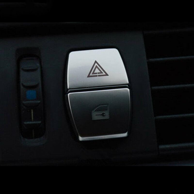 2x Car Warning Lamp Knobs Decorative Cover For BMW F10 5 Series High Quality