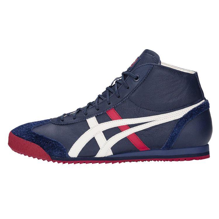 Onitsuka Tiger Mexico 66 Sd Mr Versatile Daily Slip Resistant Durable Mid Top Lifestyle Casual Shoes Unisex sneaker Deep-Blue 1183A001-400