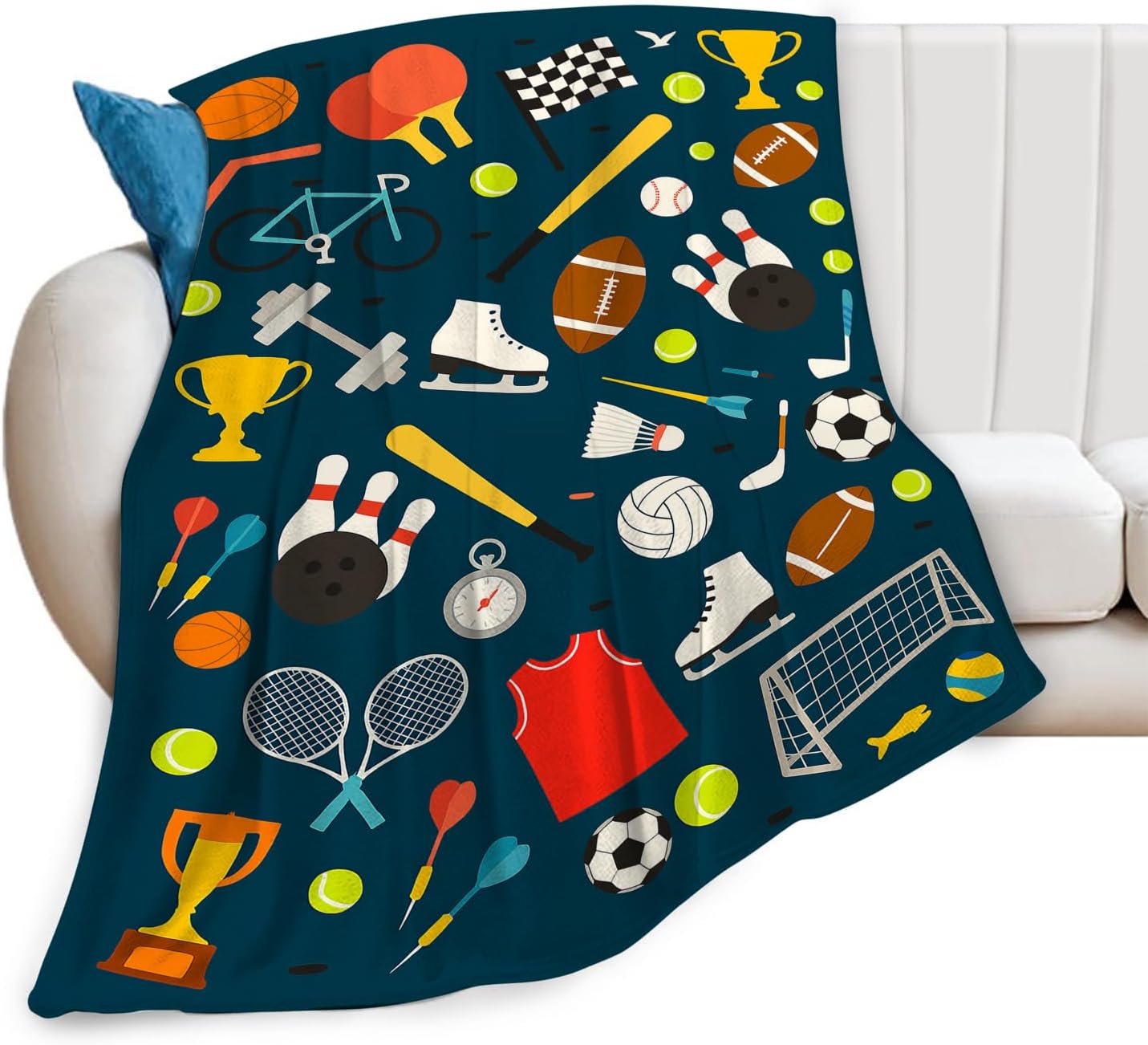Christmas Blanket Funny Santa Claus Throw Blankets for Girls Boys Super Soft Warm Fleece Flannel Deer Fox Animal Throws Gifts 75x90cm