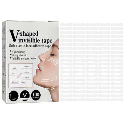 Cinta Lifting Facial Cinta Invisible para Lifting Facial Ultrafina Cinta Facial en Forma de V Herramienta de Maquillaje para Ocultar el Rostro