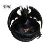 Jewelry Dish for Rings 3D Printed Dragon Storage Tray Keys, Decorative Desktop Organizer with Trinket Detailed Fantasy Scales & Wings, Large Capacity
