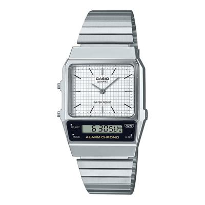 CASIO Uhr Weiß Herren AQ-800E-7A,