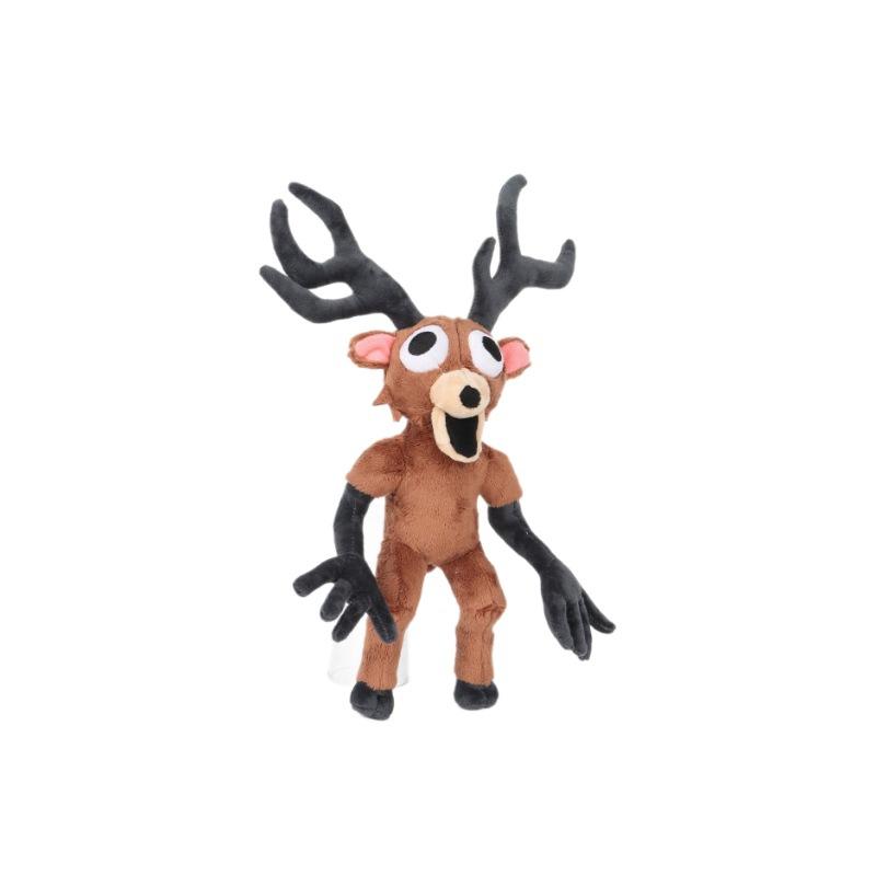 Plyschhjortdocka, Nattlig gosedjur, 25 cm Höjd, Tygplysch med PP-bomullsfyllning, Present till Ungdom