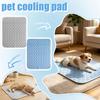 Pet Cooling Mat 45x35cm Breathable Instant Cooling Pad for Dogs and Cats Washable Soft Quilted Fabric Surface for Indoor Outdoor Use