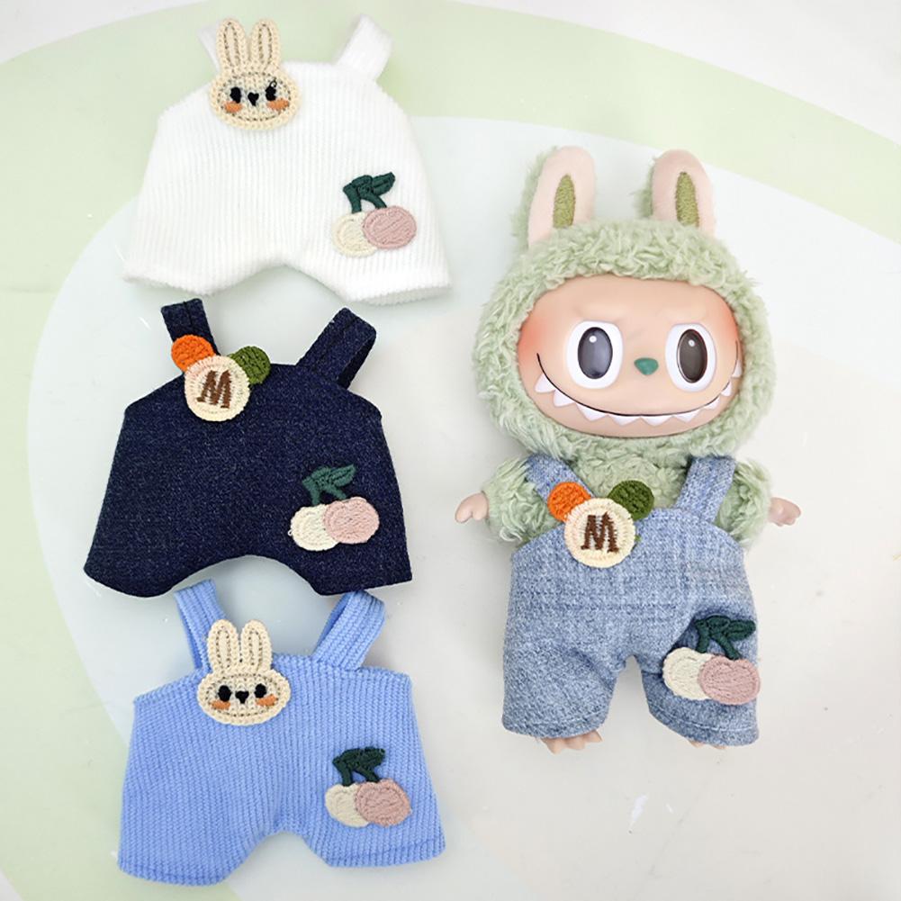 For 17cm Labubu Doll Clothes Fashion Clothes Hoodies Doll Clothes Hoodies Dolls Accessories Cute Decoration Little Cloths