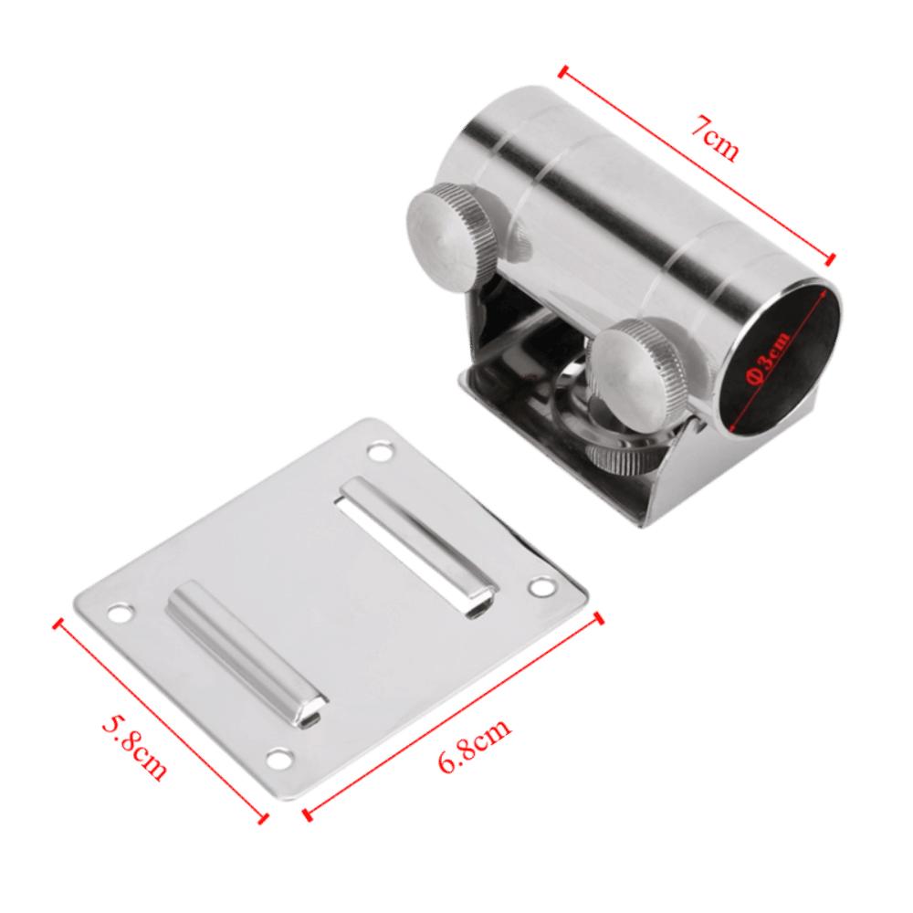 Stainless Steel Fishing Umbrella Stand Adjustable Umbrella Stand Base  Outdoor Use