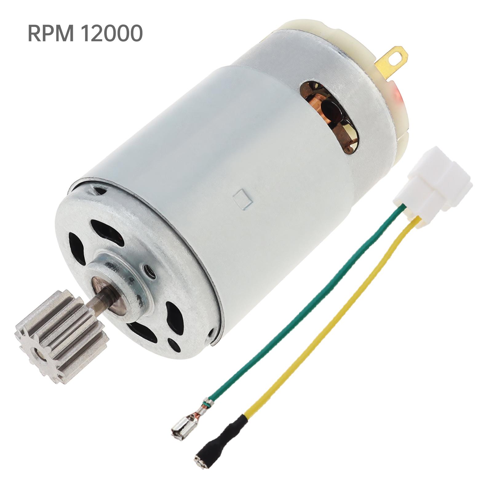 

R390 12 зубів двигун постійного струму 6V 12V 12000-20000 об/хв високошвидкісний електродвигун для автомобіля дистанційного керування, дитячих їздових автомобілів, запчастин для позашляховиків 6V 12000 RPM