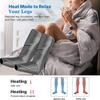 24W 6 Modes  Air Compression Leg Massager Heated for Foot and Calf Thigh Circulation with Handheld Controller 3 Intensities