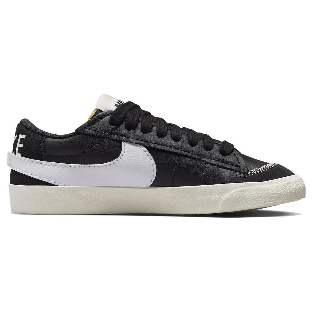New Nike Blazer Low 77 Jumbo Black Sail White Women's FD9858-001