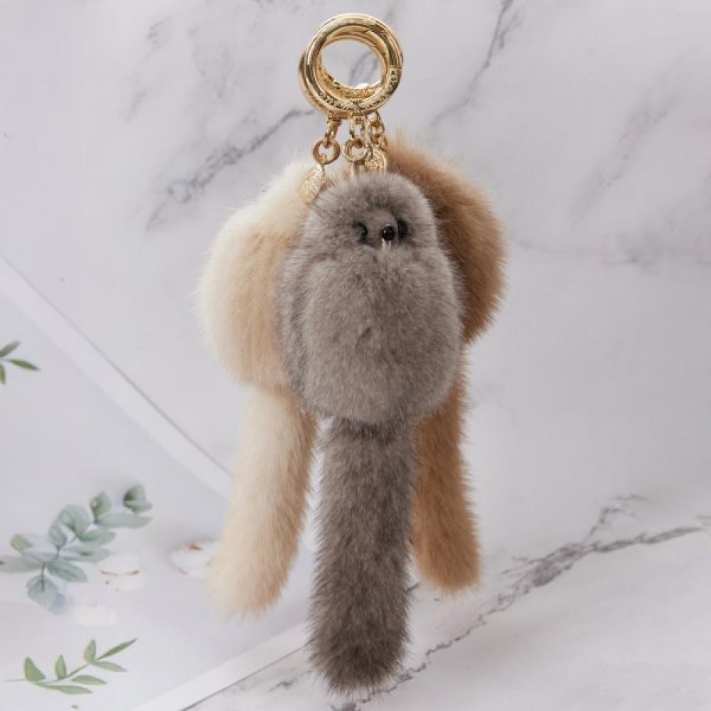 Lala Mink Tail Keyring Charm Maia Acc135
