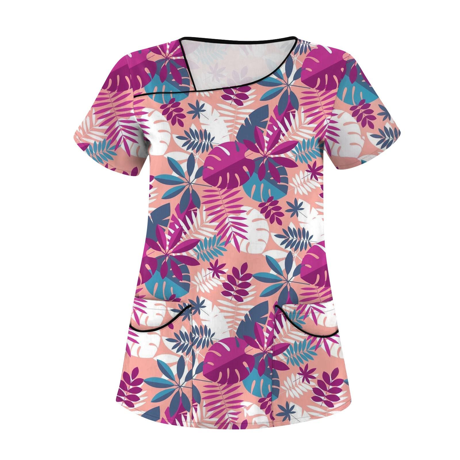 

Женский модный Гавайский комбинезон с короткими рукавами и карманами, топы, униформа M