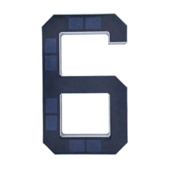 מספר בית מואר סולארי תאורת חוץ מספר כתובת LED מאיר עמיד למים מספר בית מודרני שלט כתובת לדלת כניסה חיצונית