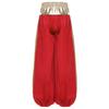 Boys Arab Prince Cosplay Costume 2Pcs: Loose Vest & Metallic Shiny Patchwork Bloomers Harem Pants Outfit for Halloween Party
