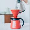 HaRio V60 TRanspaRent Coffee DRippeR 1 2 Cups 01 Red VdR 01 R