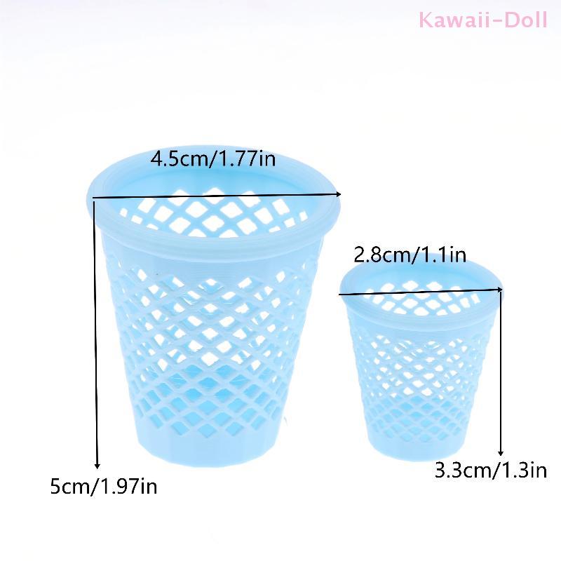 Mini 1/12 Hollowed-out Trash Can Model Dollhouse Living Furniture Decoration Dolls House Micro Scene Ornament