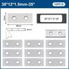 10-pack hårdmetallskär 30x12x1 5 mm för trä svarv skärverktyg