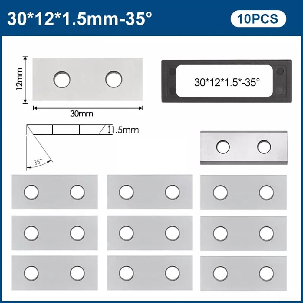 10-pack hårdmetallskär 30x12x1 5 mm för trä svarv skärverktyg