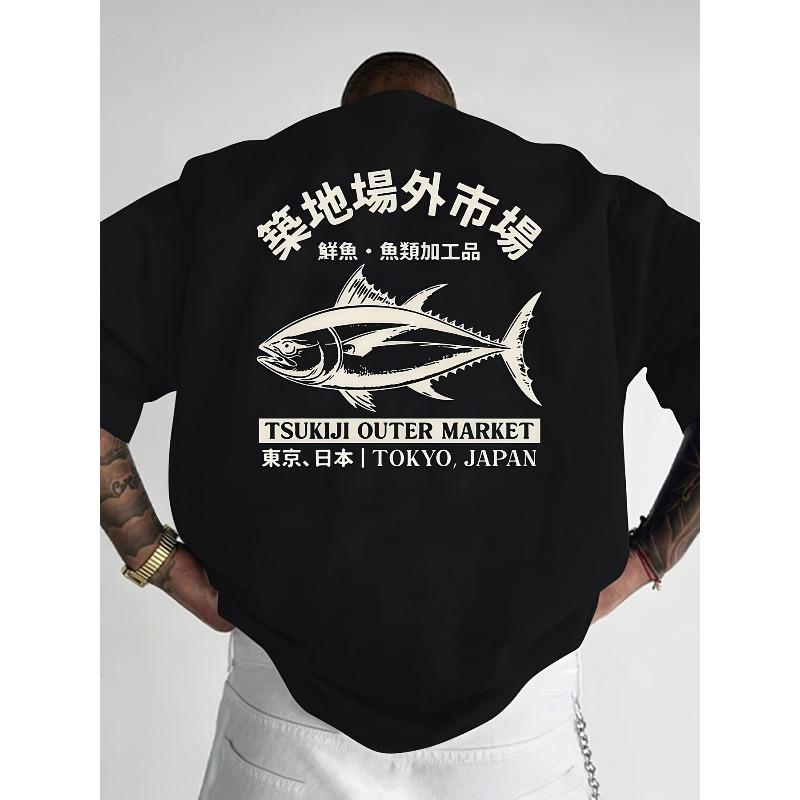 

Мужская футболка с круглым вырезом, принтом из букв и короткими рукавами, подходит для летнего повседневного стиля и спорта S чёрный