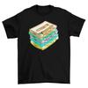 Mens Glowing Cassette Mix Tapes T-Shirt 80s Hip Hop Disco Dance C90 Music Party