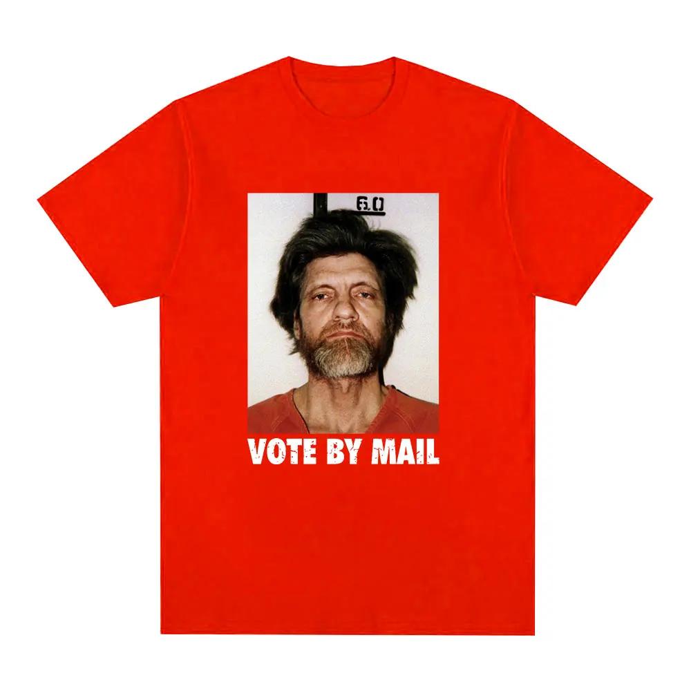 Vote By Mail Ted Kaczynski T Shirt Men Fashion Harajuku Graphic T-shirt Unisex High Quality Casual Vintage Tee Shirt Tops