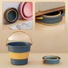 Collapsible Bucket Outdoor Fishing Bucket Car Travel Home Portable Thickened Plastic Carwash Bucket