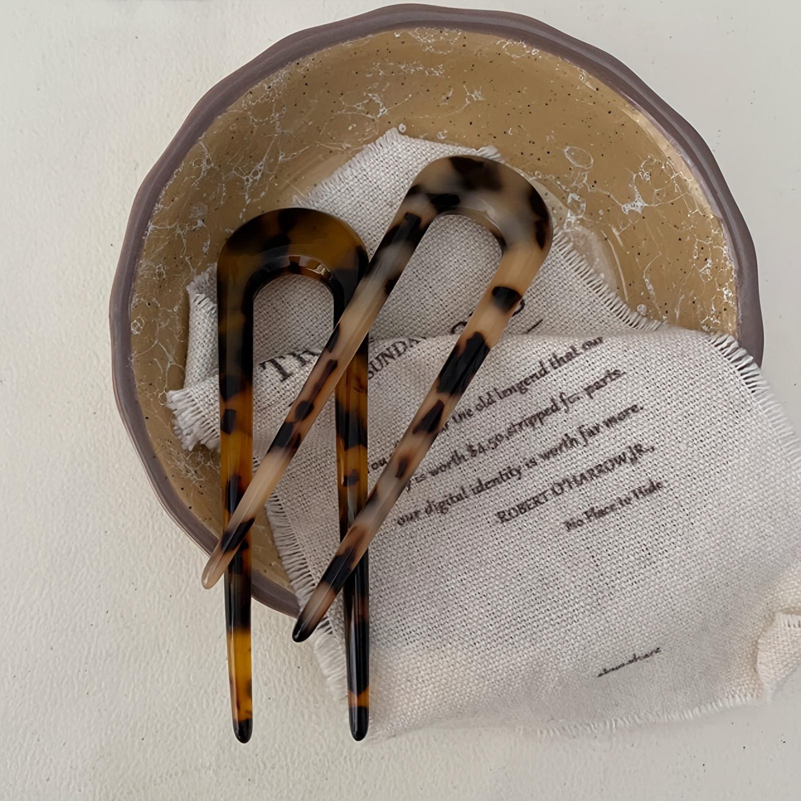 

2 шт. U-образные шпильки для волос, палочки для волос, элегантные головные уборы, вилки для волос, женские, для девочек, для пучка волос, аксессуары для укладки волос 2Pcs