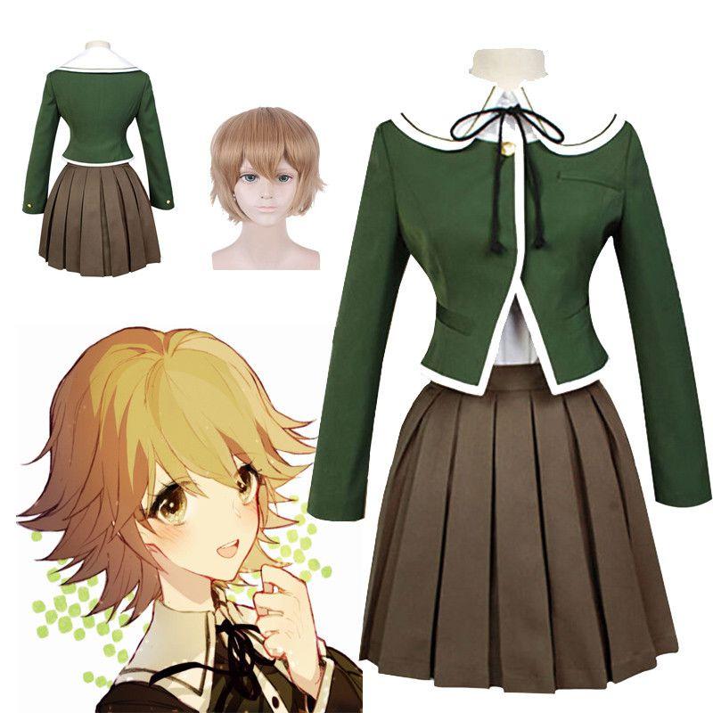 Danganronpa Chihiro Fujisaki Uniform Suit Cosplay Costume Full Set For Anime Fans