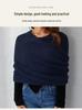 European & American Double Sleeve Off-the-Shoulder V-Neck Knit Scarf for Women