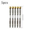 1-10pcs Double Hex Shank Screwdriver Bit, Cross Head for Drywall Screws, Electric Screwdriver Accessory for DIY & Construction