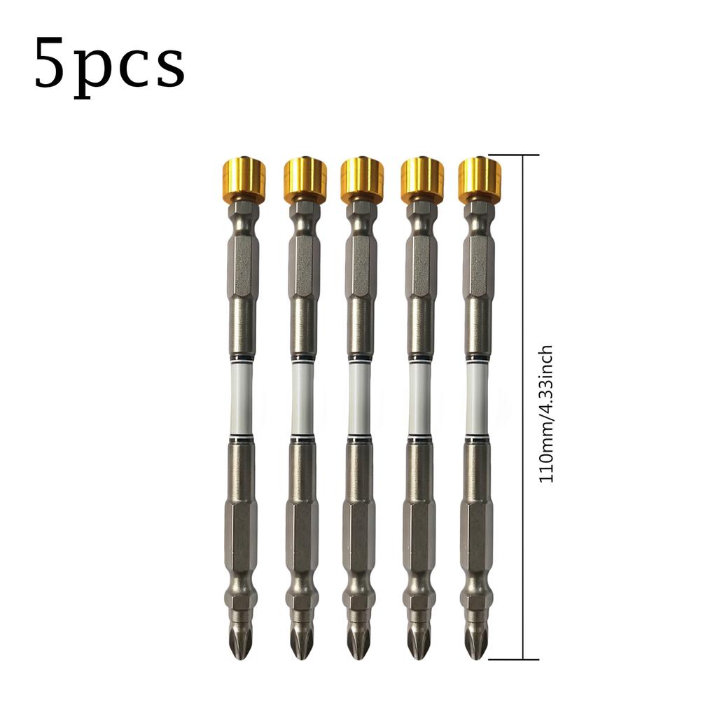 1-10pcs Double Hex Shank Screwdriver Bit, Cross Head for Drywall Screws, Electric Screwdriver Accessory for DIY & Construction