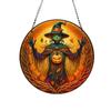 Easy to Install Halloween Owl Hanging Ornaments Painted Design Acrylic Window Pendant  Home