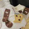 Female Spring and Autumn Lovely Duckling Comfortable Sweat Absorption College Wind Tube Cotton Socks