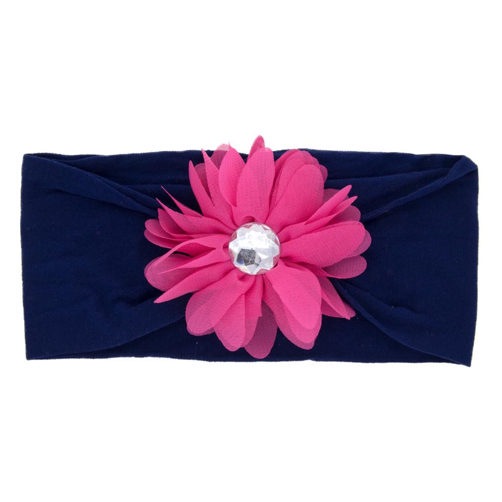 

(проектор)Тюрбан с цветами для новорожденных и маленьких девочек, повязка на голову, аксессуары для головных уборов