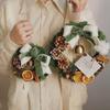 15/30cm Ins Style Dried Flowers & Preserved Mini Christmas Wreath Ornament for Home & Car Decoration - Free Shipping