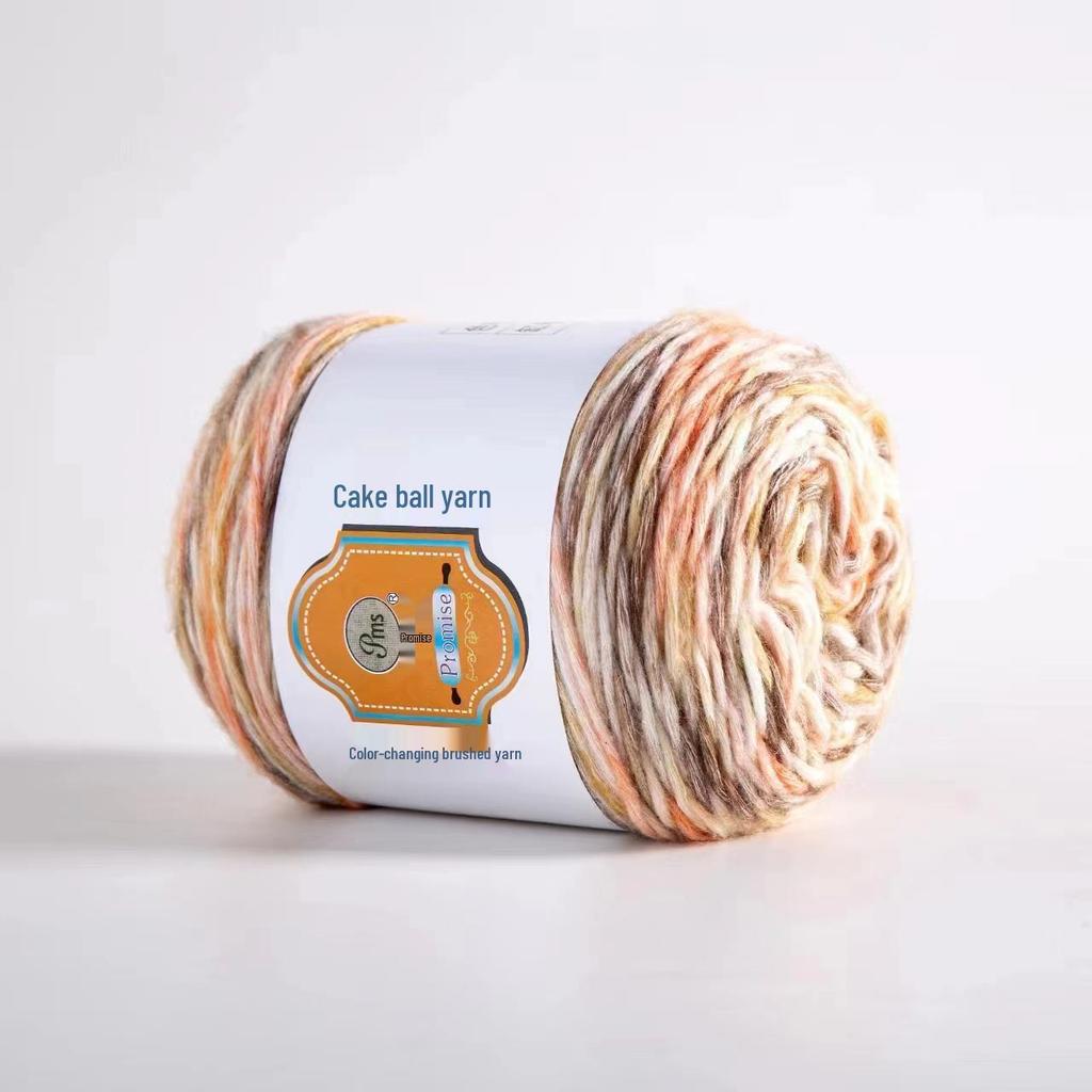 Hand-Dyed Rainbow Flock Yarn for DIY Knitting – Perfect for Scarves, Hats & Sweaters