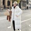 Winter new down cotton clothes women's medium and long Korean version loose thickened and thin fashion coat