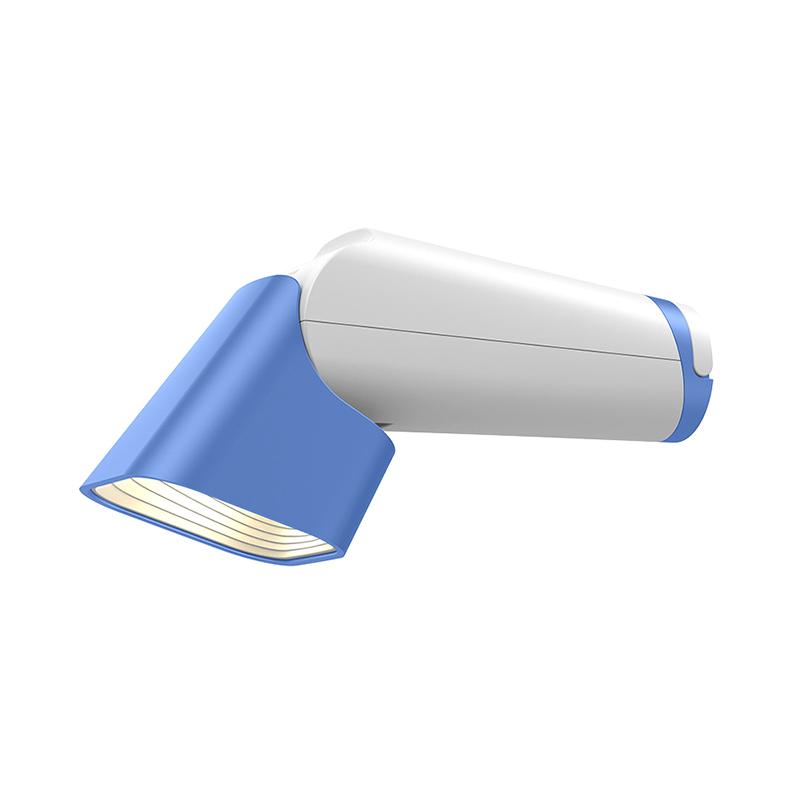 

Многофункциональная светодиодная настольная лампа для чтения, перезаряжаемый диммируемый фонарик, портативный складной ночник, головка лампы может вращаться синий