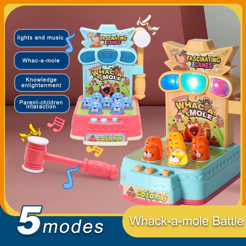 Cross-Border English Whac-A-Mole Electric Early Education Interactive Toy for Babies and Children
