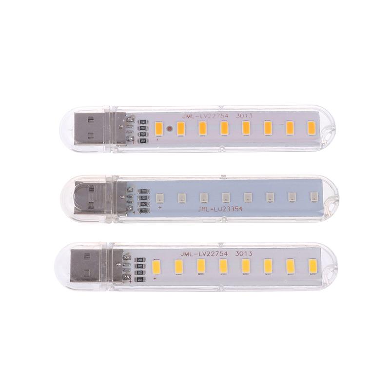 Mini Usb Led Book Light Dc5V Ultra Bright Reading Book Lamp 8Leds Light Portable Bedside Light For Power Bank Pc Laptop Notebook