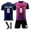 Personalised Shirts Kit Mens Girls With Name Number Custom Football Jerseys For Boys Training Suit